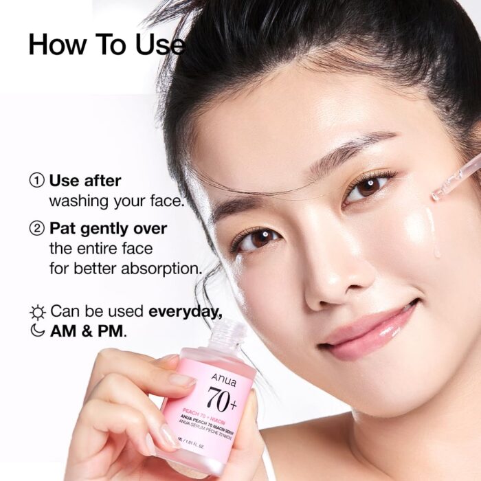 Anua Peach 70% Niacin Serum 30ml - Image 3