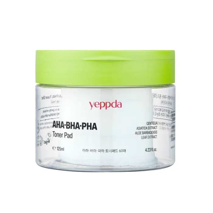 Yeppda AHA BHA PHA Toner Pad 125ml 60 pads