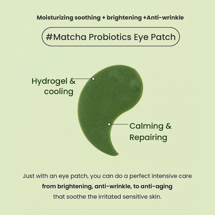 Heimish Matcha Biome Active Hydrogel Eye Patch 60 vnt - Image 4